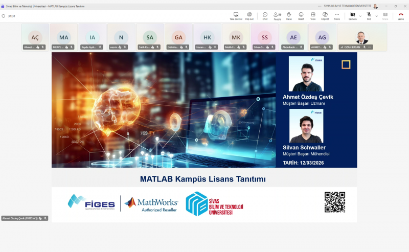 SBTÜ ve FİGES’ten Geleceğin Mühendislerine MATLAB Eğitimi