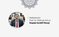 Rektörümüz  Prof. Dr. Mehmet Kul’un  Regaip Kandili Mesajı