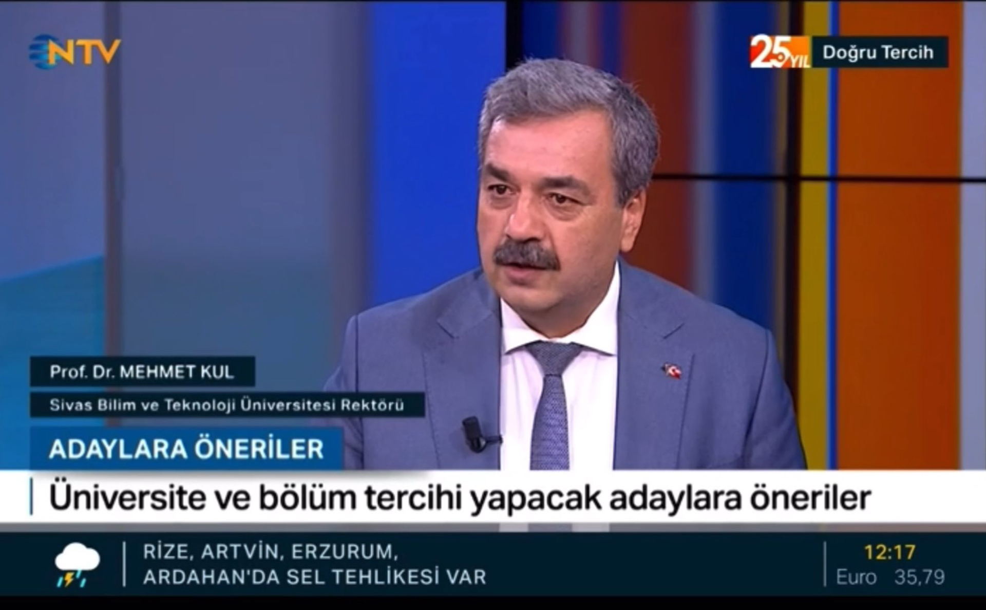 Rektörümüz NTV Ekranlarında