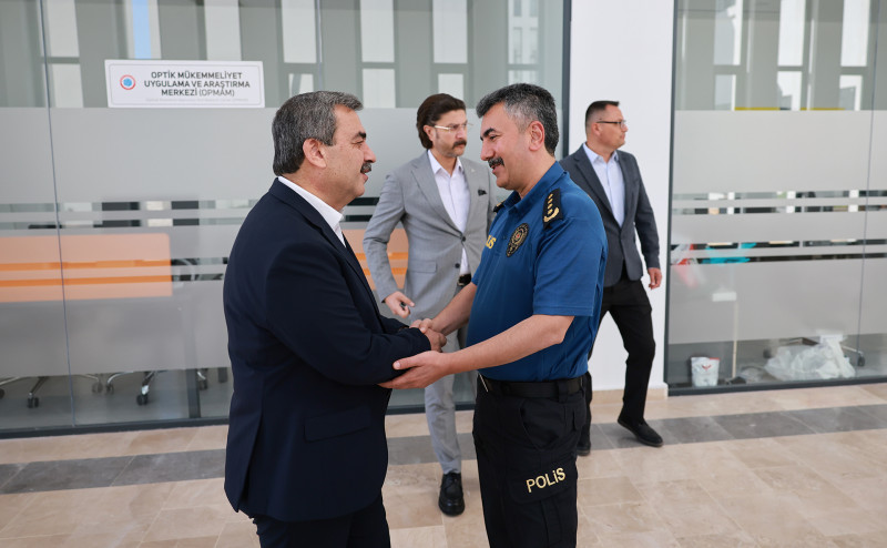 Sivas Polis Meslek Yüksekokulu Müdürü Mahmut Güven’den SBTÜ’ye Ziyaret