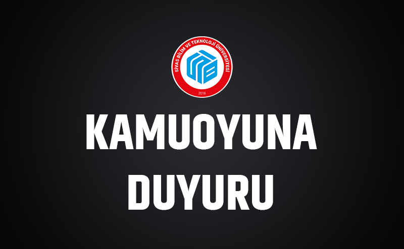 Kamuoyuna Duyuru
